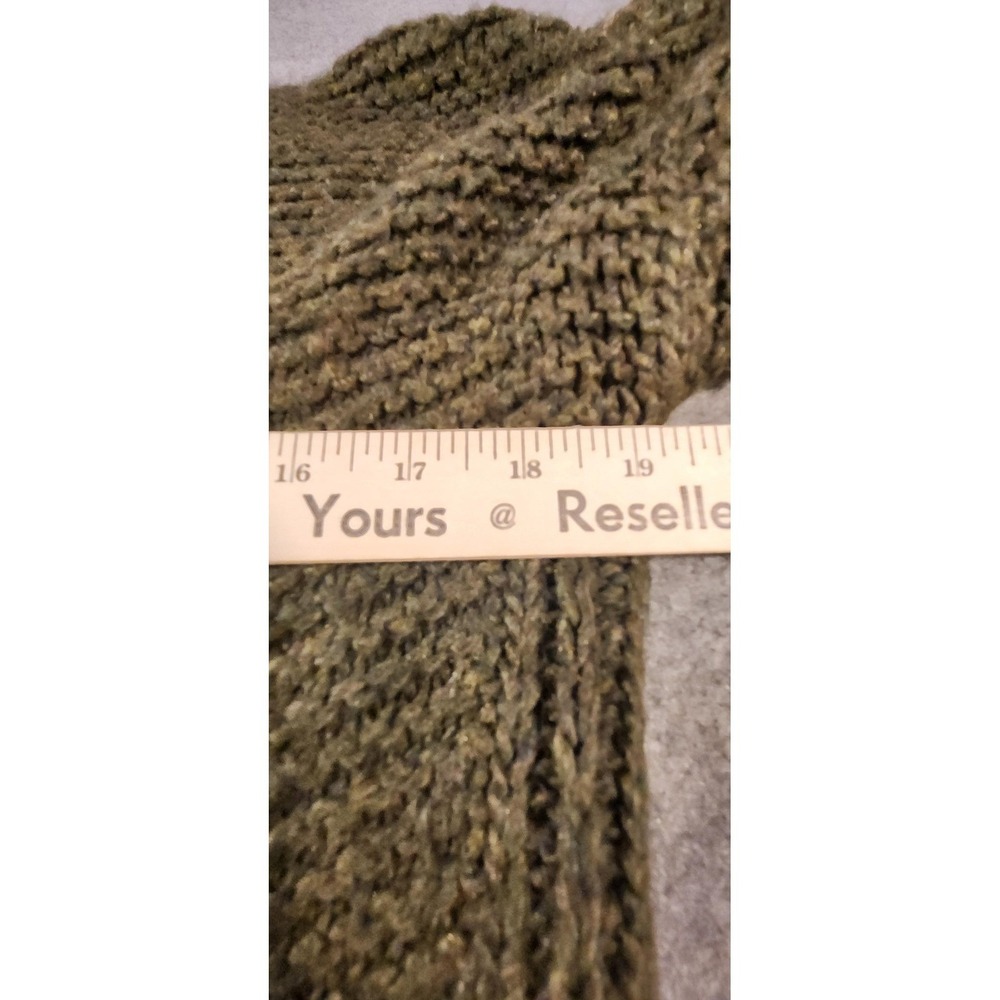 Zara Sweater Womens Small Green Cable Knit Sleeveless Pullover Made In Spain - Picture 4 of 6